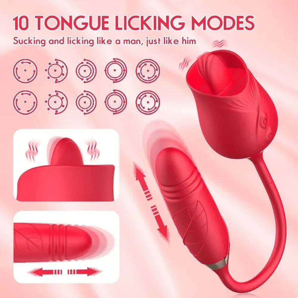 Toque Duplo - Vibrador 3 em 1 + Brinde Vibrador Golfinho