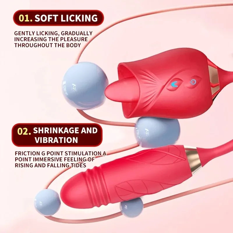 Toque Duplo - Vibrador 3 em 1 + Brinde Vibrador Golfinho