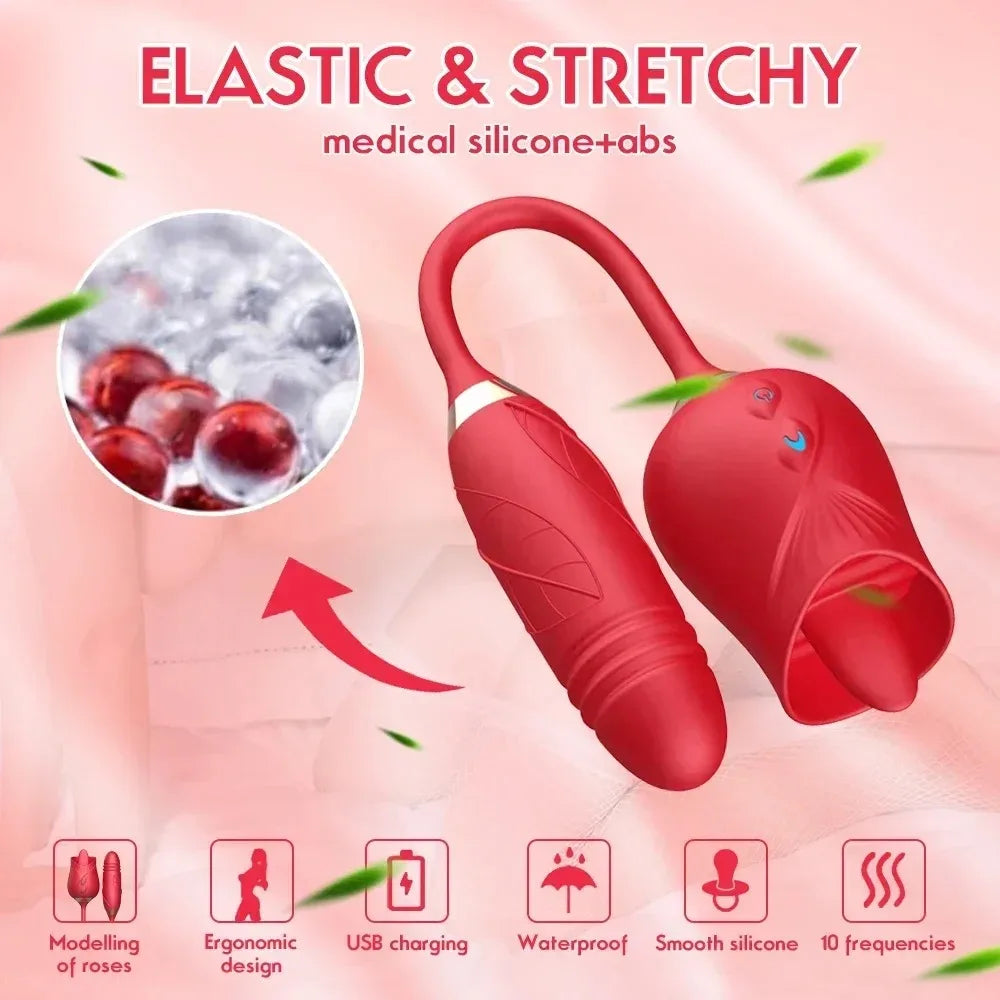 Toque Duplo - Vibrador 3 em 1 + Brinde Vibrador Golfinho