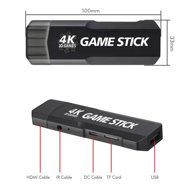 Novo Game Stick Ultra GD10 + De 30 mil Jogos + 2 Controles Sem Fio HDMI