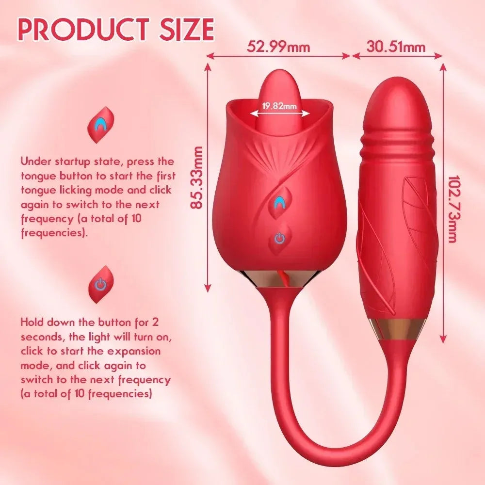 Toque Duplo - Vibrador 3 em 1 + Brinde Vibrador Golfinho