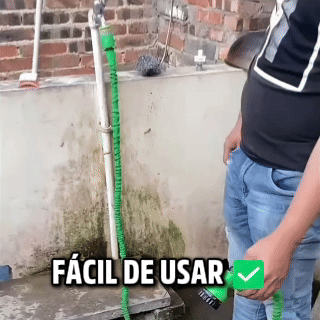 Mangueira Mágica Expansível 30 Metros com Bico Pulverizador Multiuso HidroFlex – Jardim e Limpeza