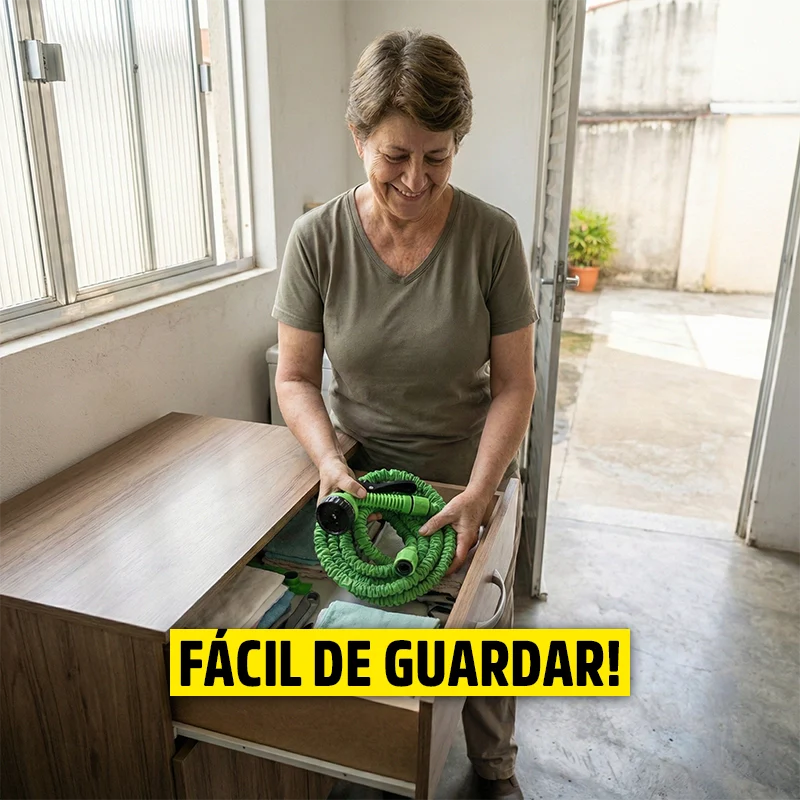 Mangueira Mágica Expansível 30 Metros com Bico Pulverizador Multiuso HidroFlex – Jardim e Limpeza
