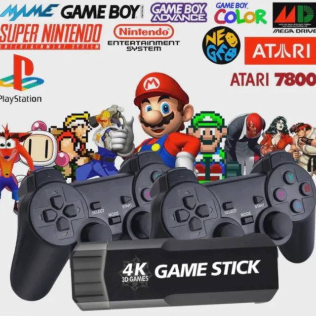 Novo Game Stick Ultra GD10 + De 30 mil Jogos + 2 Controles Sem Fio HDMI