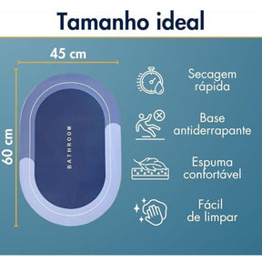 Tapetes para Banheiro Antiderrapante Premium - Pague 1 Leve 2