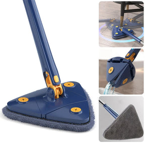 Esfregão Mop Triangular Giratório 360° TriMop