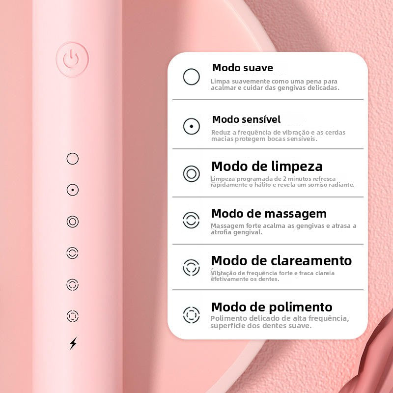 Escova de Dentes Elétrica Recarregável Bivolt PureFresh