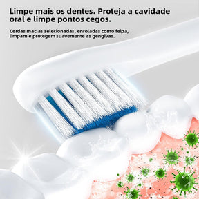 Escova de Dentes Elétrica Recarregável Bivolt PureFresh