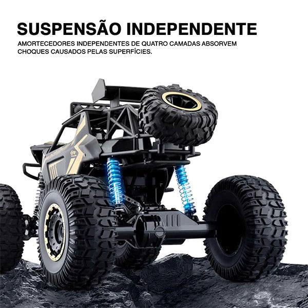 Carrinho de Controle Remoto 4x4 - Off Road (Bateria Recarregável)