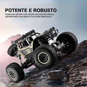Carrinho de Controle Remoto 4x4 - Off Road (Bateria Recarregável)