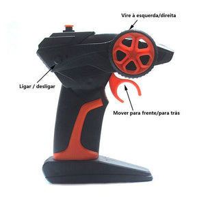 Carrinho de Controle Remoto 4x4 - Off Road (Bateria Recarregável)