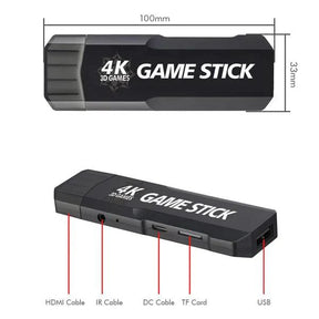 Novo Game Stick Ultra GD10 + De 30 mil Jogos + 2 Controles Sem Fio HDMI