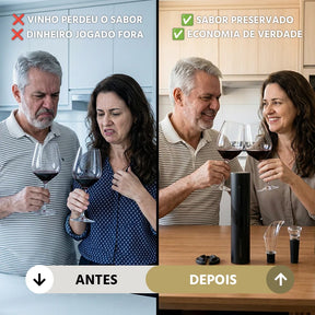 Abridor de Vinho Elétrico Premium 4 em 1 Completo