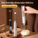 Batedor Misturador Mixer | Elétrico Portátil – Café e Leite Muito Mais Cremosos