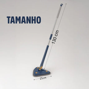Esfregão Mop Triangular Giratório 360° TriMop