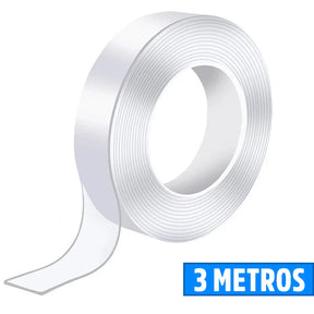Fita Dupla Face Adesiva Transparente Resistente Gripo