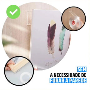 Fita Dupla Face Adesiva Transparente Resistente Gripo