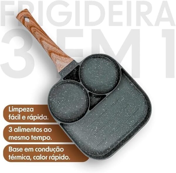 Frigideira Antiaderente 3 em 1 IZECOOK
