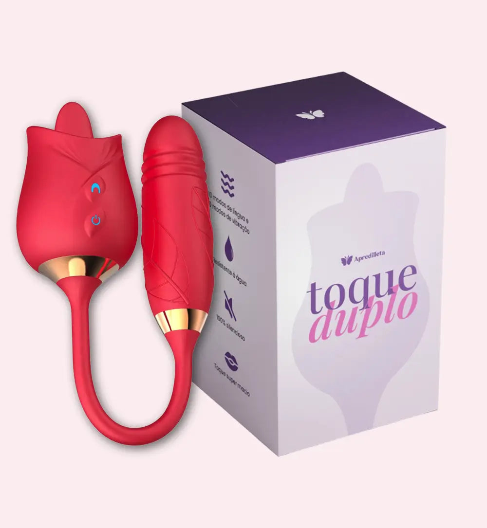 Toque Duplo - Vibrador 3 em 1 + Brinde Vibrador Golfinho
