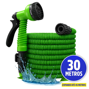 Mangueira Mágica Expansível 30 Metros com Bico Pulverizador Multiuso HidroFlex – Jardim e Limpeza