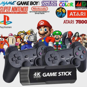 Novo Game Stick Ultra GD10 + De 30 mil Jogos + 2 Controles Sem Fio HDMI